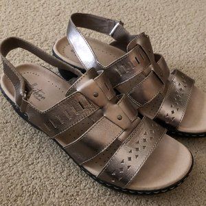 Women's Clarks Sandals - Lexi - pewter color